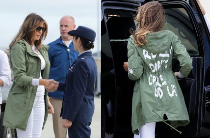 Меланія Трамп куртка