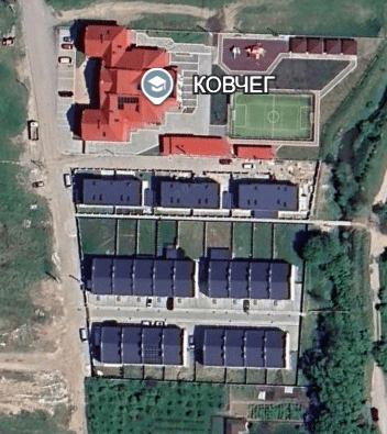 Дома в с. Криховцы. Фото: Google Earth