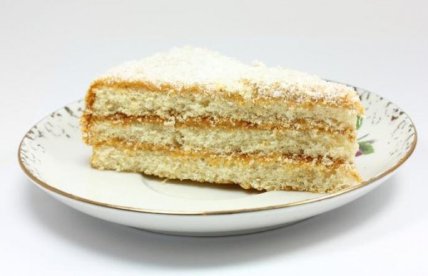 Торт на кефире с кремом из сгущенки