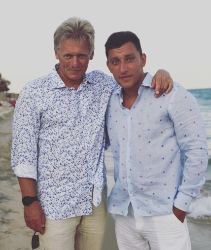 Дмитрий Песков со своим сыном Николаем