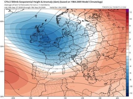 карта погодных изменений