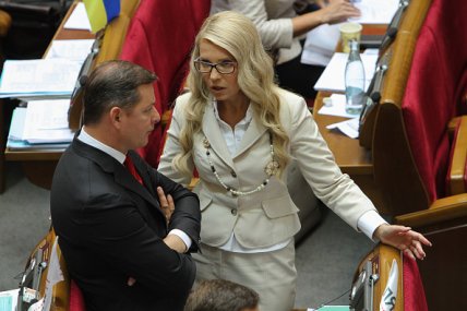 Юлия Тимошенко с распущенными волосами