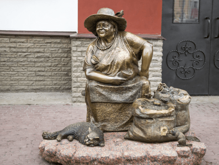 Пам’ятник продавчині насіння на Центральному ринку