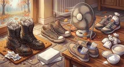 Лайфхаки для сушки обуви