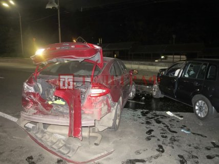 ДТП Дружбы народов мост Патона ночью 06.06.2021