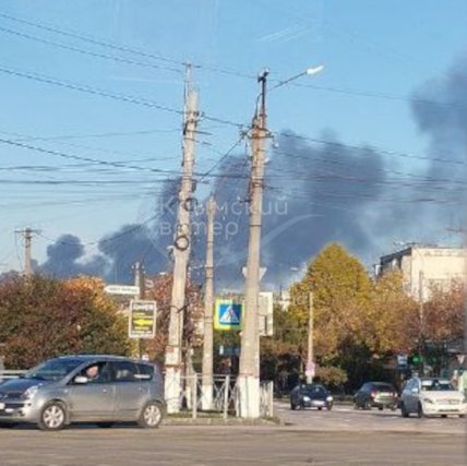 Последствия атаки дронов на Симферополь 29 октября