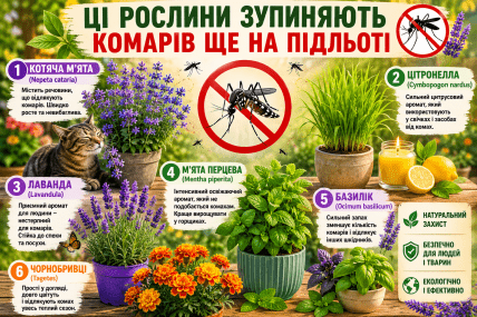 Растения, защищающие дом от комаров