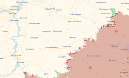 Карта боїв на межі Дніпропетровської області 22.12.2025