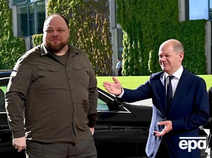 Руслан Стефанчук и Олаф Шольц