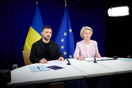 Володимир Зеленський із головою Єврокомісії. Фото: Zelensky/Official