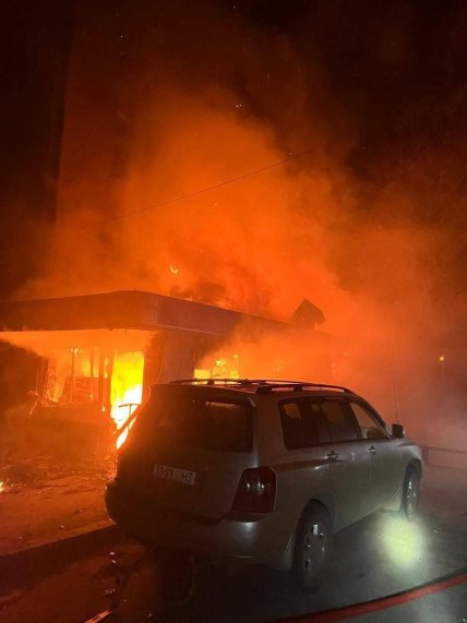 Обстріл Краматорська 21 березня - де пожежа