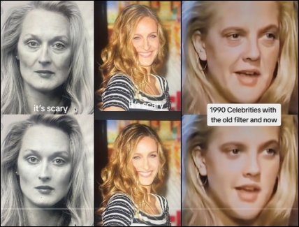 Как работает маска старения в Тик Ток