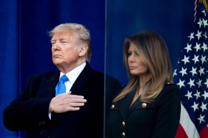Дональд Трамп и Мелания Трамп в 2019 году