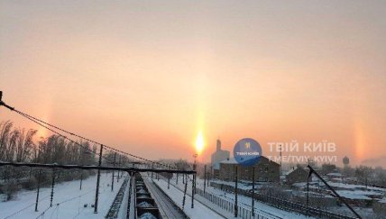 Біла Церква, світлові стовпи