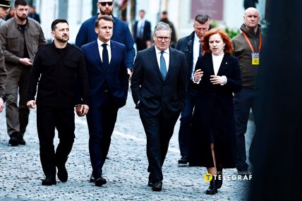 Зеленский, Макрон и Стармер