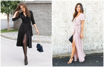 Платье с запахом