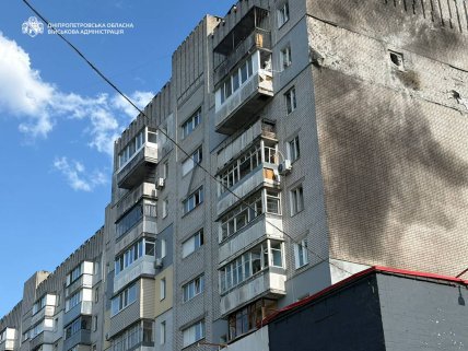 Місце влучання російського БПЛА