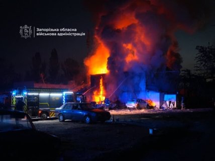 Последствия удара по Запорожью 22 сентября