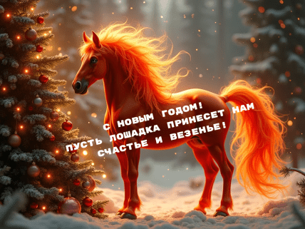 Пожелания с Новым годом 2026, картинки, открытки, проза