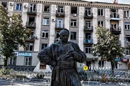 Пам'ятник козаку у Дружківці. Фото: Ян Доброносов "Телеграф"