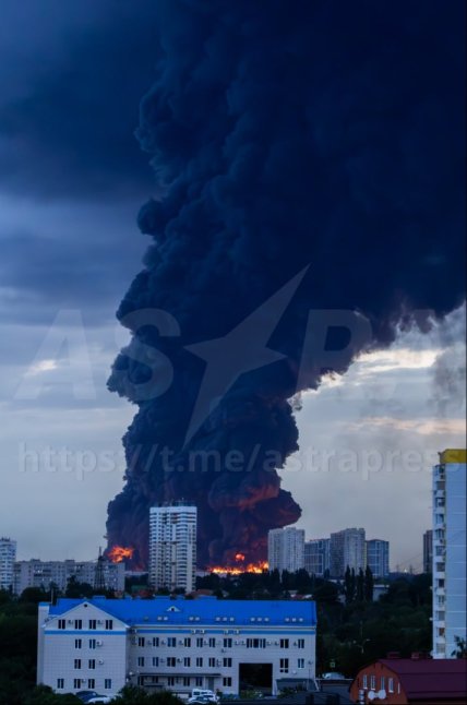 Вайлдберріз у Краснодарі горить після атаки 22.07.2026