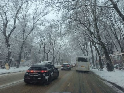 Снегопад в Одессе 27.01.2021