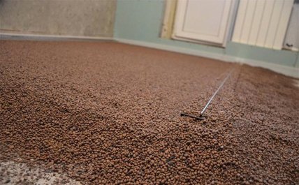 Утепление полов керамзитом