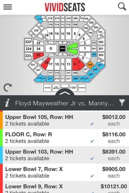 билеты на бой мейвезера