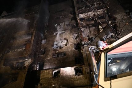 Ейск пожар после взрыва