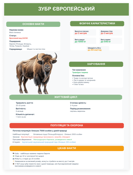 Европейский зубр - что о нем известно