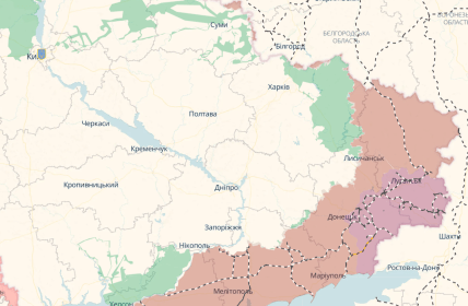 Карта, де йдуть бої в Україні 07.09.2026