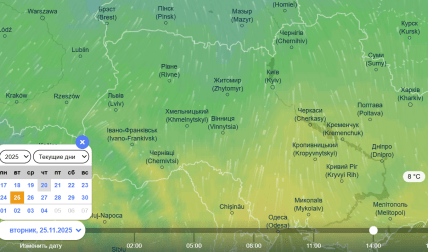 Якою буде погода в Україні у листопаді