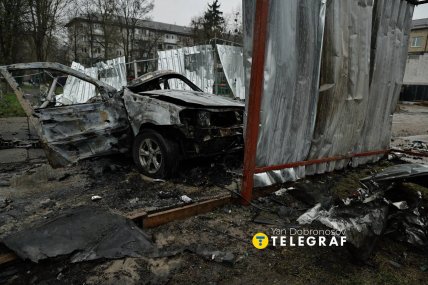 Наслідки удару РФ по Вишневому 3.04.2026