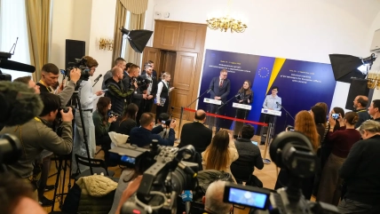 Неформальна зустріч міністрів ЄС у Львові в грудні 2025 року. Фото: Даньске головування в ЄС