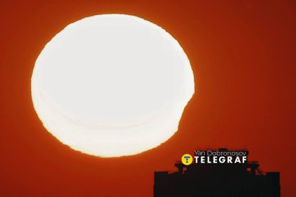 Солнечное затмение в Киеве было видно недолго