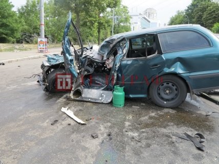 Киев, ДТП на Соломенской улице 17 июля