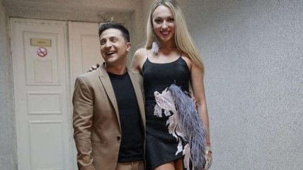 Владимир Зеленский и Ольга Полякова