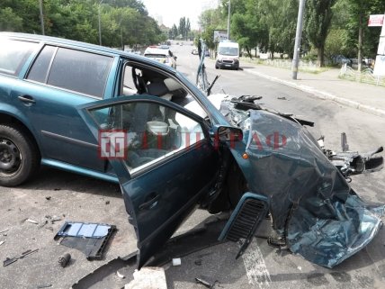 Киев, ДТП на Соломенской улице 17 июля