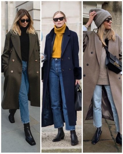 укороченные джинсы девушки