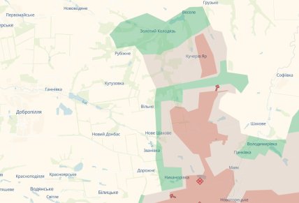Ситуация под Добропольем карта