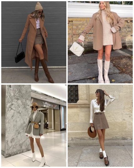 бежевые колготы на осень 2023