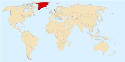 Гренландия на карте