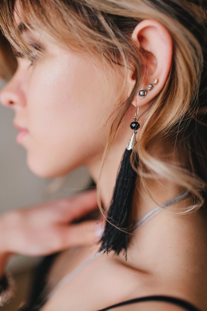 висящие серьги