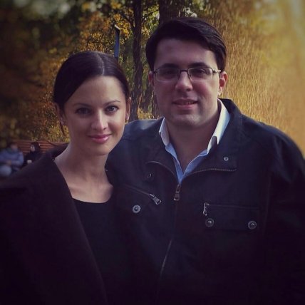 Володимир Кудрицький з дружиною