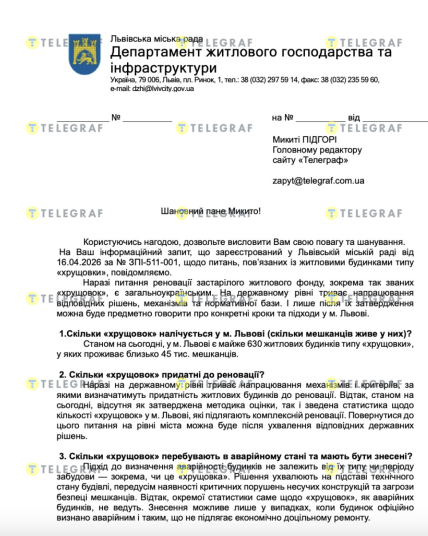 Чи будуть у Львові зносити хрущовки