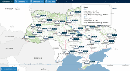 Погода в Харкові на 18 лютого, прогноз