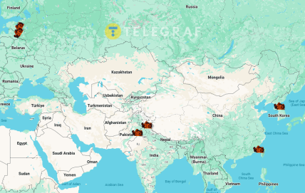 Карта війн, які можуть розпочатися протягом 5 років