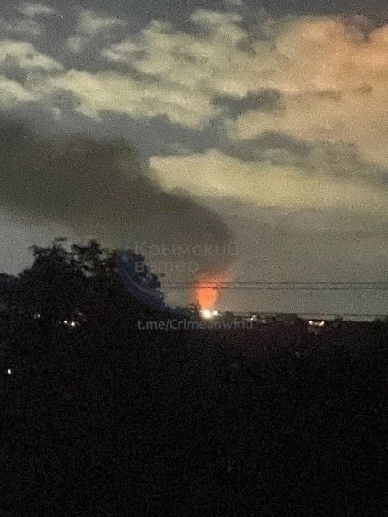 Пожар в районе Таврической ТЭС
