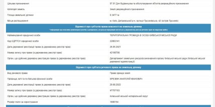 На кого оформили участок. Фото: выписка из ГЗК
