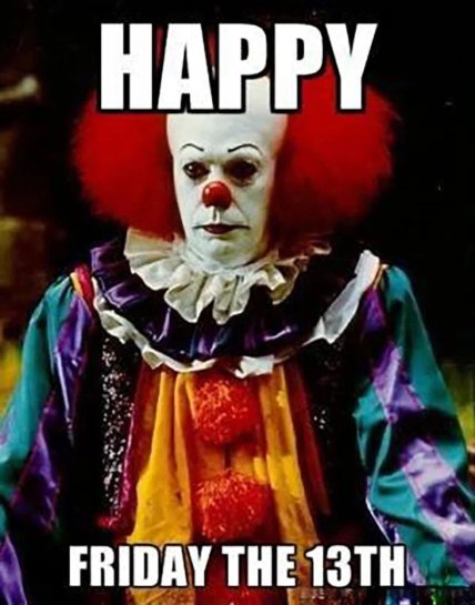 з п’ятницею 13 листівка